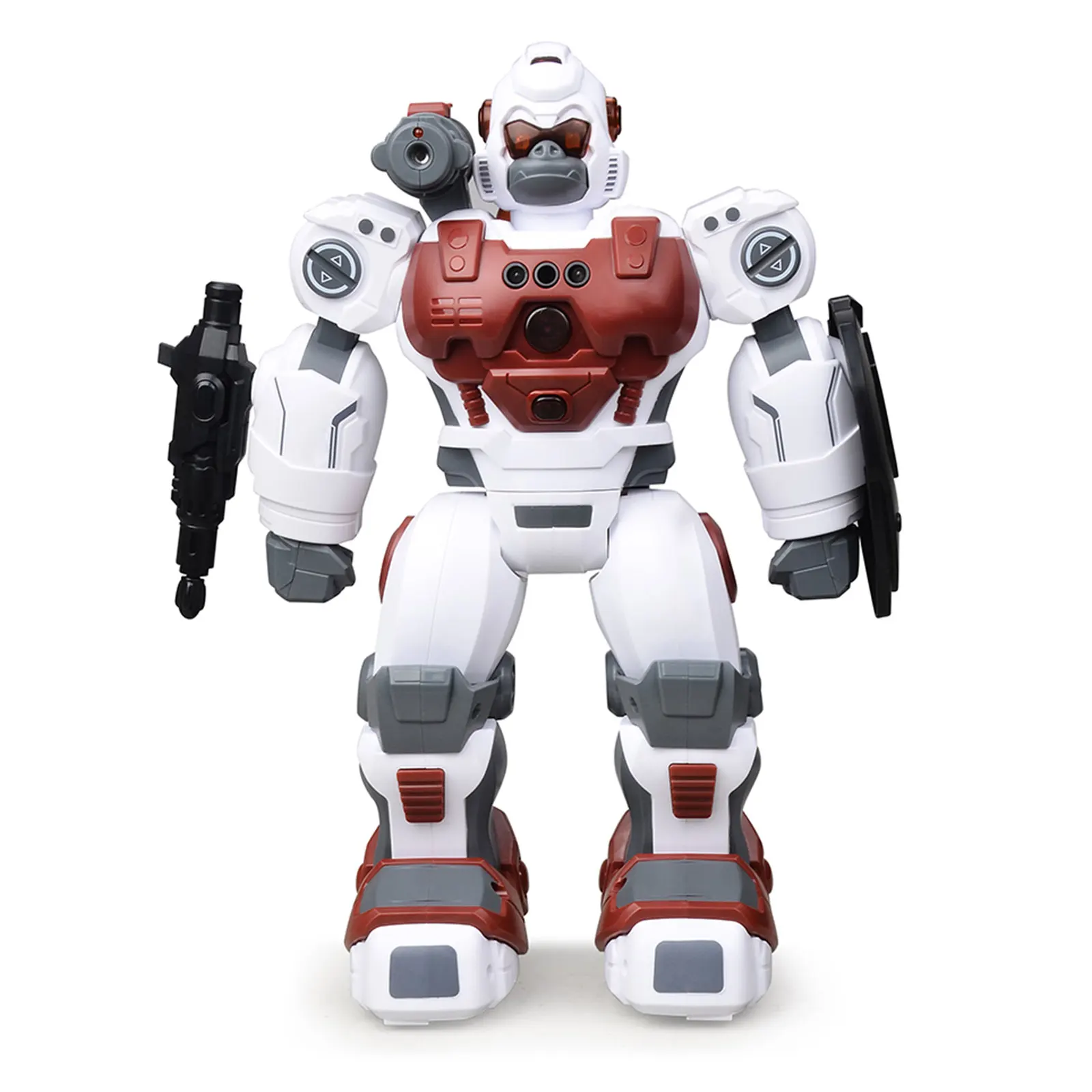 Coolerstuff 2.4G R/C Radio Control Spray Coding Robot Battle Baby Music Toy RC Gorilla Programmable Toy Robotics Robot for Kids