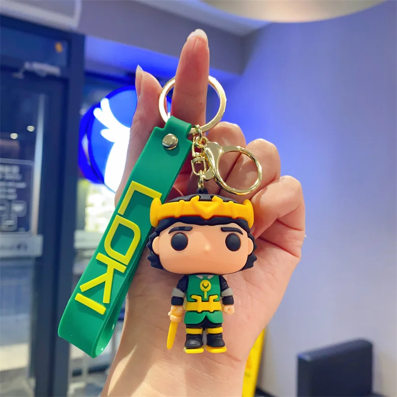 Марвел научно-фантастический фильм Локи игрушка брелок мультяшная кукла супергерой кулон оптом ПВХ аниме Брелки Аксессуары