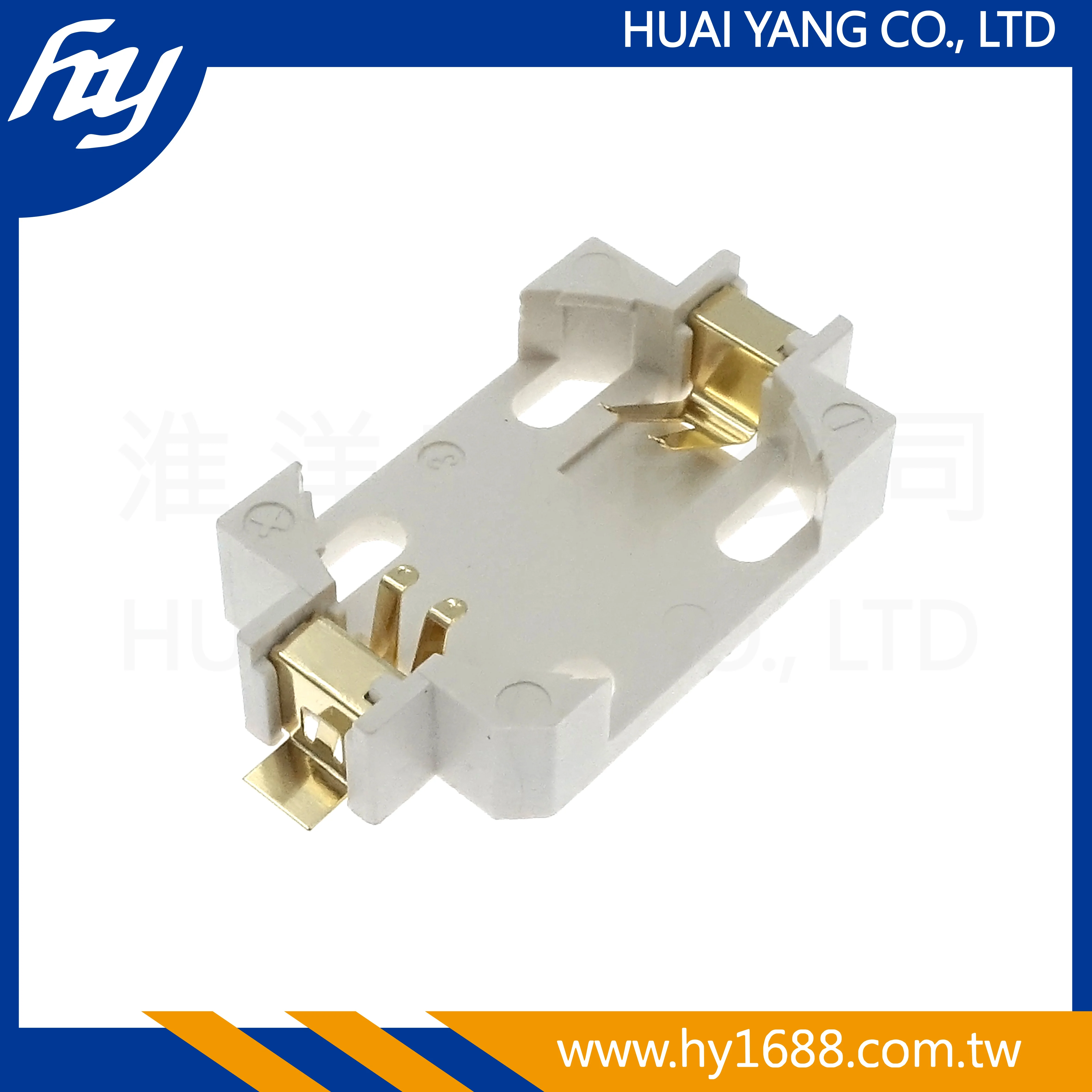 LCP белый прямоугольный практичный базовый горизонтальный 90 SMD SMT CR2032 держатель батареи