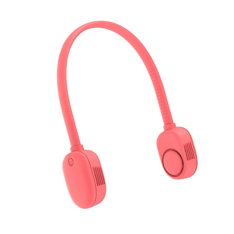 new ABS 3 wind speed Type-C folding   battery hands free portable  bladeless wearable refrigerator  neck hung fan
