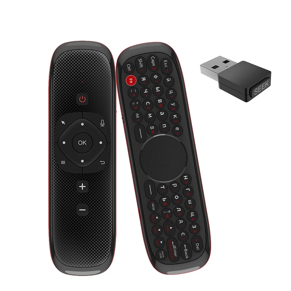 W2 Fly Air Mouse голосового дистанционного управления микрофоном 2,4G Беспроводная мини-клавиатура с сенсорной панелью мышью гироскоп для Smart Android Tv Box Mini Pc Pk Mx3