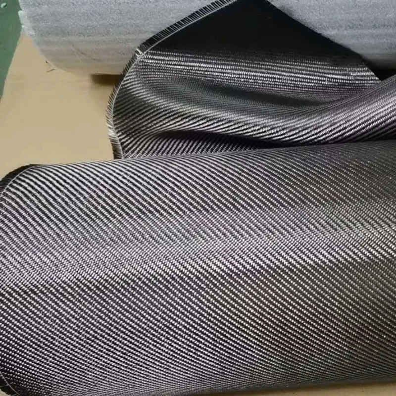 High Tensile Strength 3K 12K Twill 200GSM 240GSM  Carbon Fiber Fabric for Sporting Goods