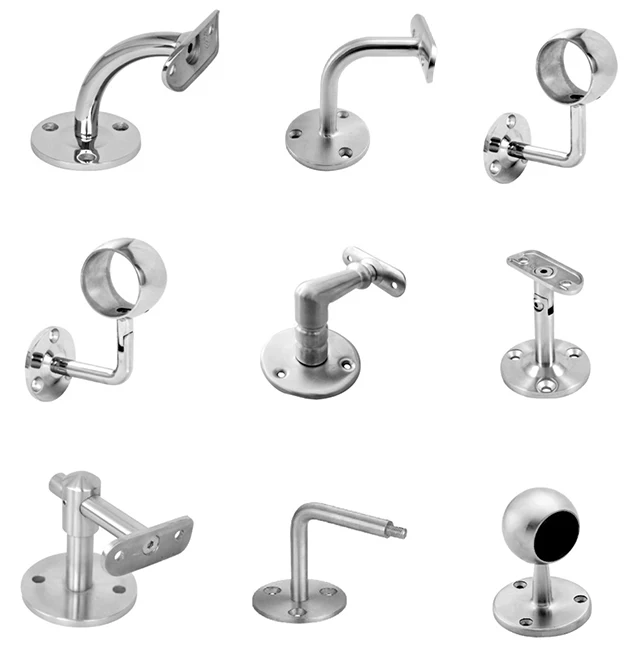 Guangdong foshan Manufacturerstairs Stainless Steel Accessories 304 316 handrail hand rail fitting for staircase railing desig
