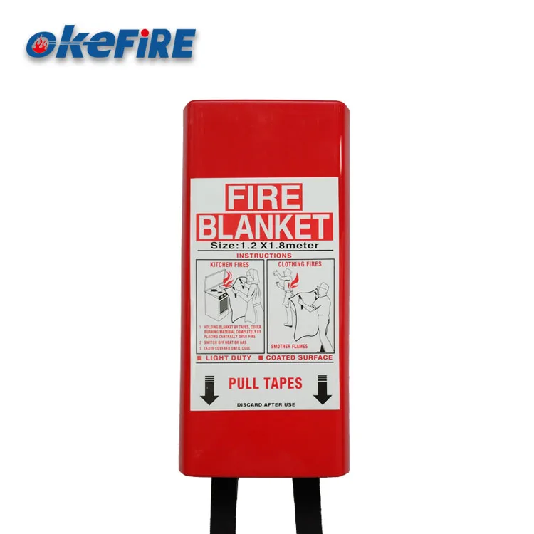 Okefire Large Glass Fabric Fire Resistant Blanket 1.8x1.8m