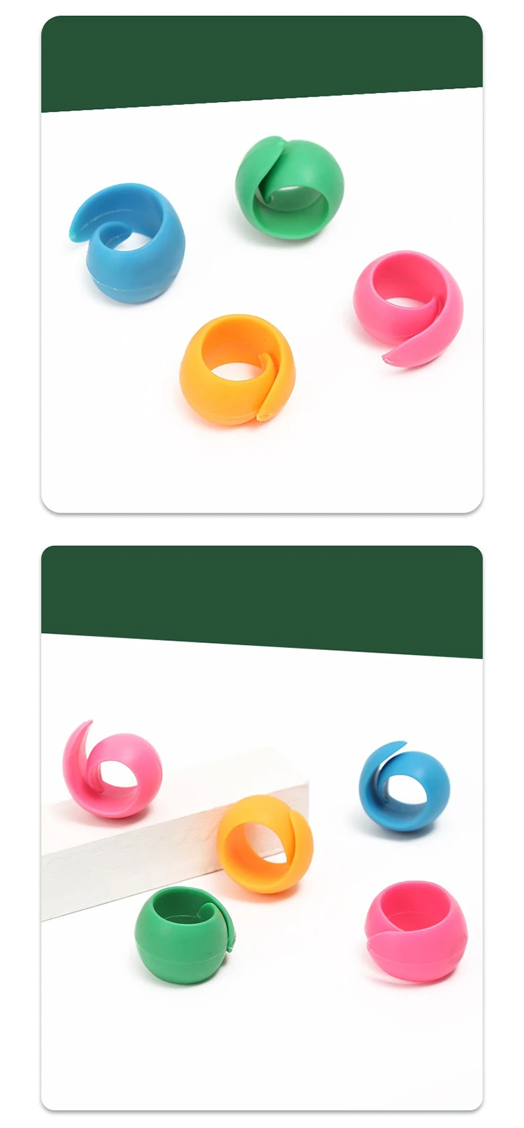 Silicone Ring Mixed color Spool Huggers Bobbin Clamps Holders Keep Thread Spools From Unwinding Peels Threads Sewing Tool