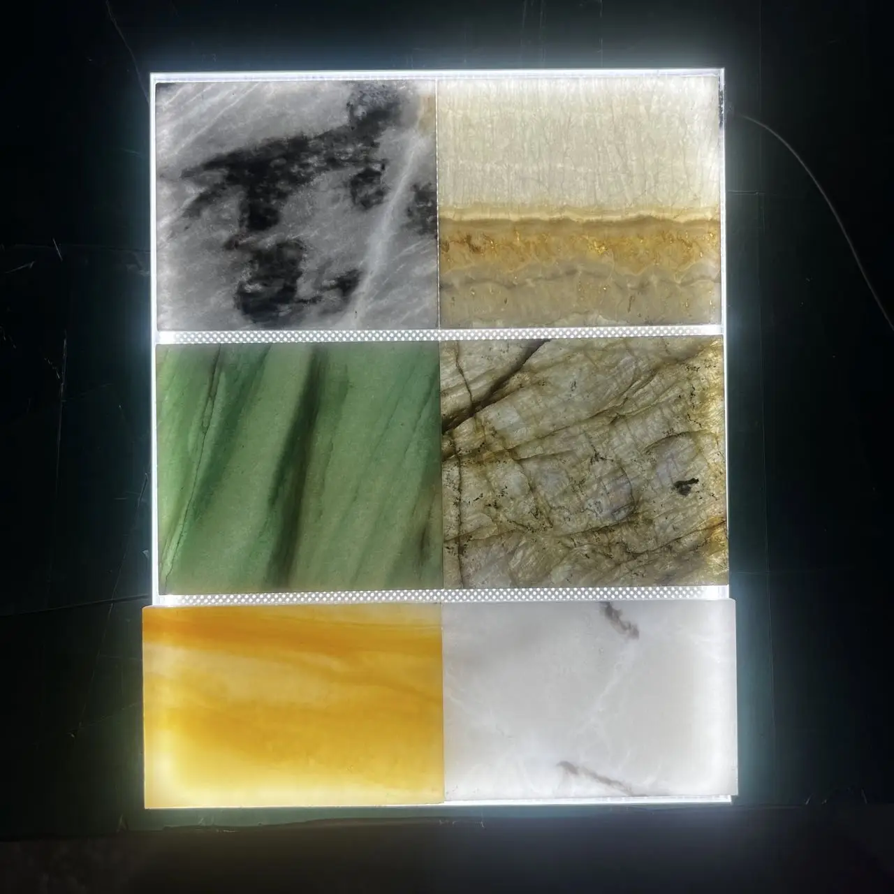 Custom Edgelit LED Panel Backlight For Stone Countertop Backsplash Wine wall backlt  Panel for marble Acrylic Light Guide Panel