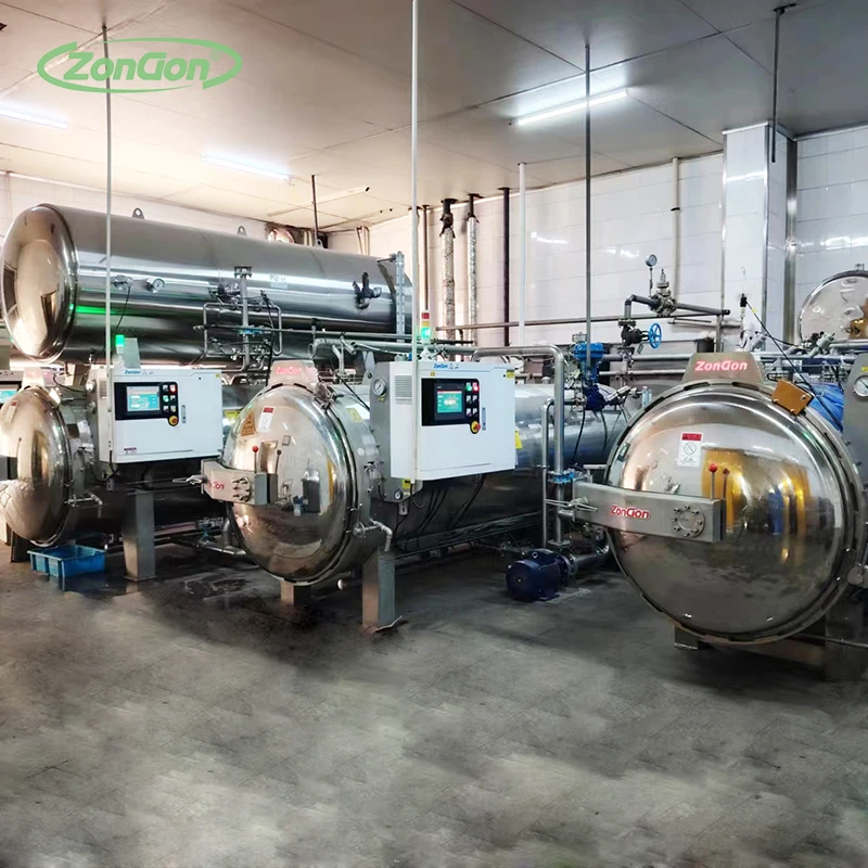 Oral liquids retort sterilizer soy milk autoclave machine sterilization equipment
