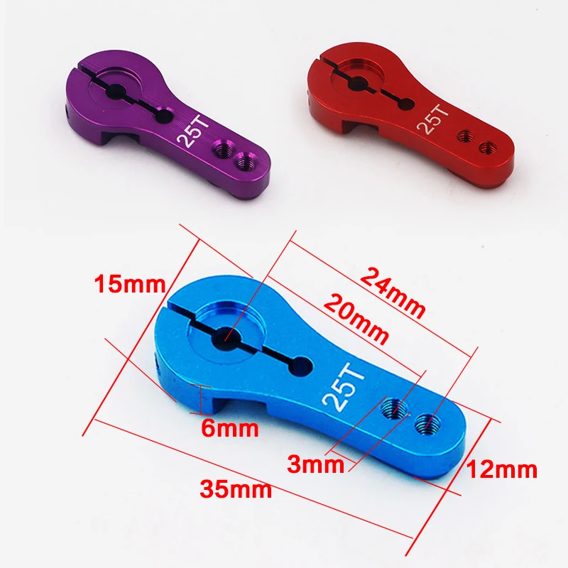 High Quality Servo Motor RC Tool 25T M3 Metal RC Servo Arm Horn For Servomotor