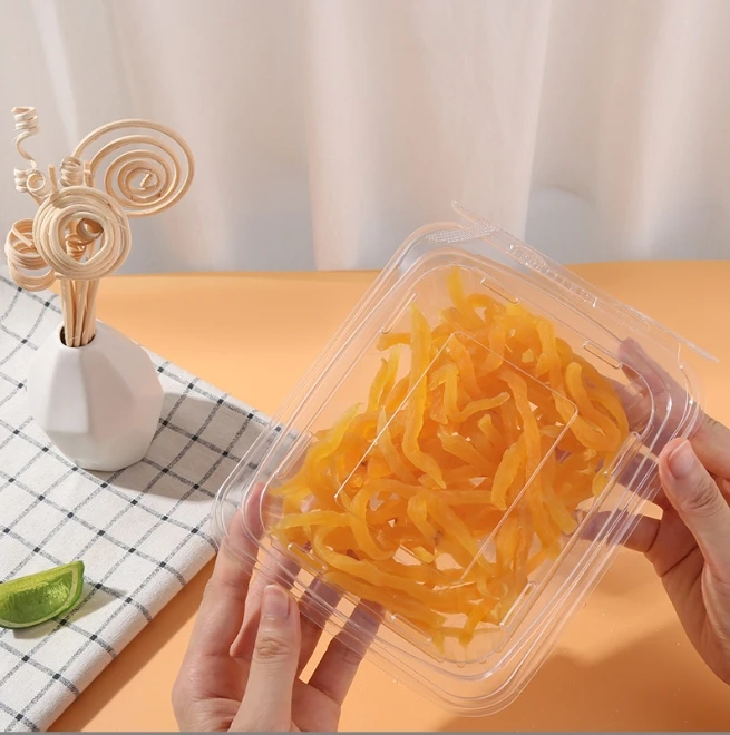 disposable supermarket packaging vegetable box fresh bean sprout box with lid fruit box