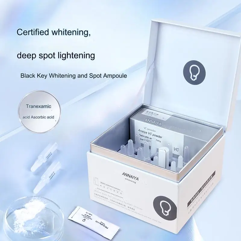 Vitamin C Whitening and Anti-freckle Ampoule VC Lyophilized Powder Repair Essence Face Moisturizer Korean Skin care Set
