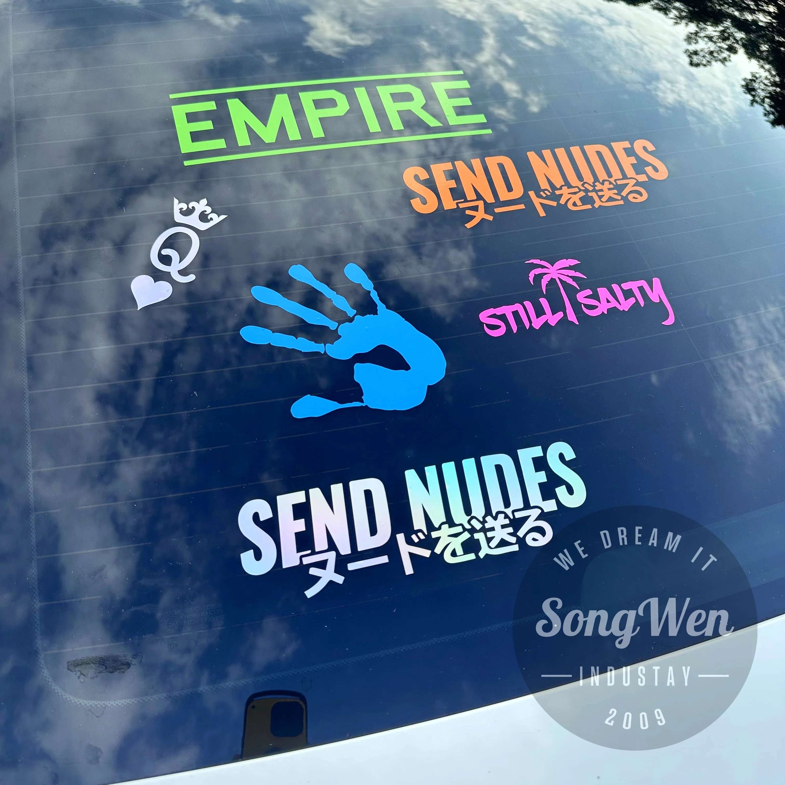 Weatherproof Waterproof Windshield PVC Custom Logo Letter Transfer Decals Bumper Car Window Stickers Vinyl Car Decals
