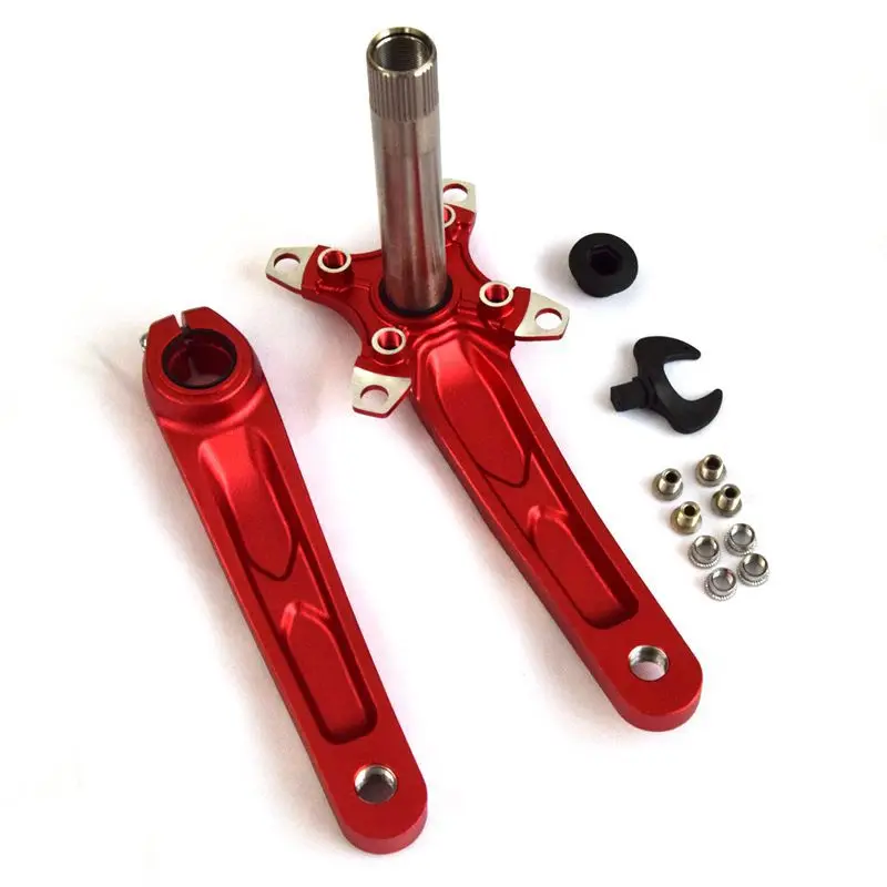 8/9/10 Speed 104BCD Single Disk Mountain Bike Hollow Tooth Plate Bicycle Crank Left Right Set