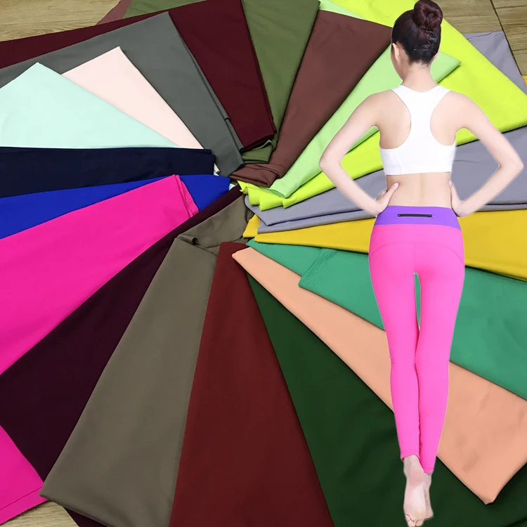 
73/27 polyester lycra superfine high elastane sports wear fabric with moisture wicking 