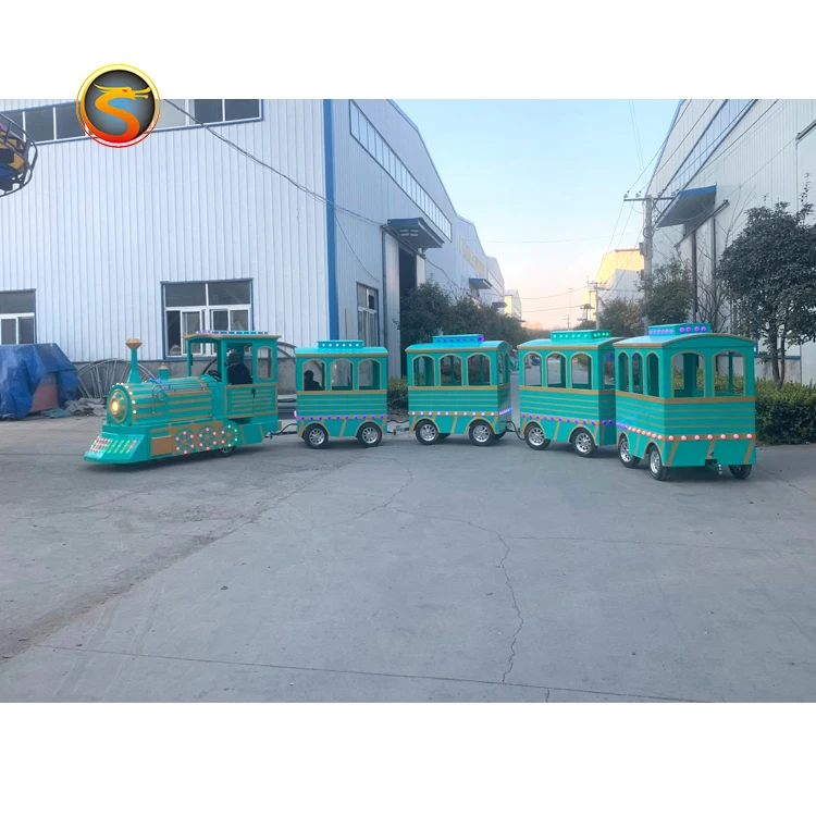 Новый горячий парк поезда красочные мини безжелезнодорожный
