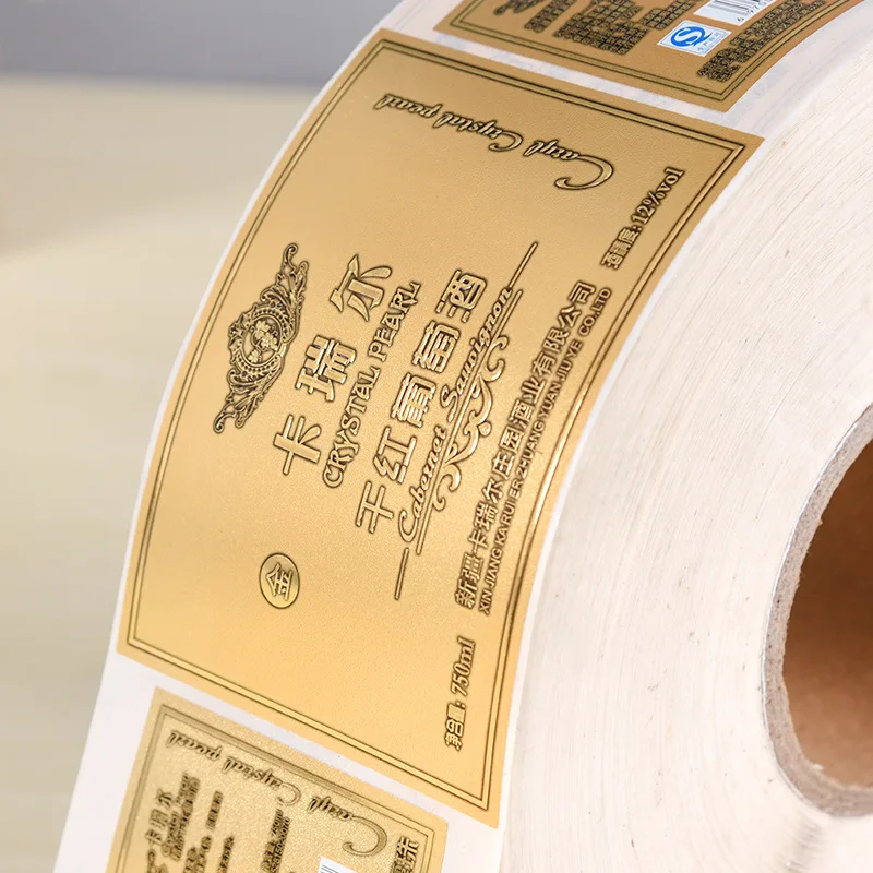 Waterproof Printing Self Adhesive Labels Stickers Roll Die Cut Logo Kraft Paper Gift Paper Bag Packaging Handmade Tags Sticker