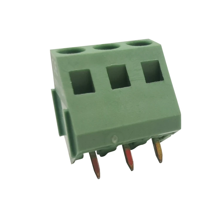 H103 5.0 MM PICTH 3 WAY pcb  electrical terminal block 3 pole wire to board  screw  45 degree terminal blocks