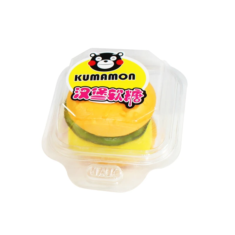 Popular Gummy Snack Fruit Gummy Candy Sweet and Sour Hamburger Gummy Candy