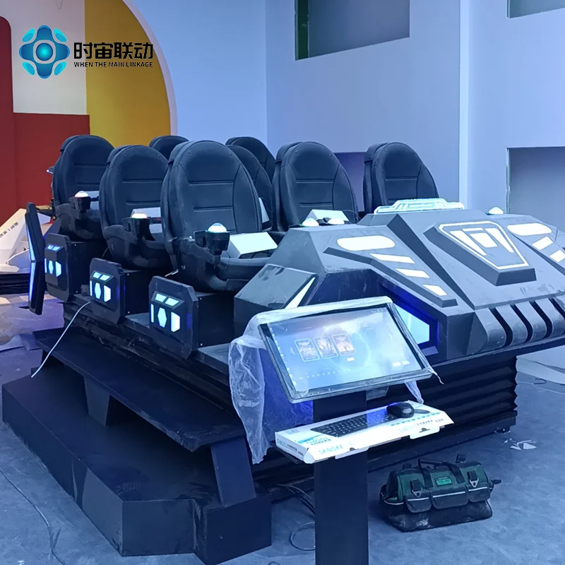 Коммерческий VR 6-персовый темный корабль суперкорабль динамическая большая платформа оборудование для виртуальной реальности