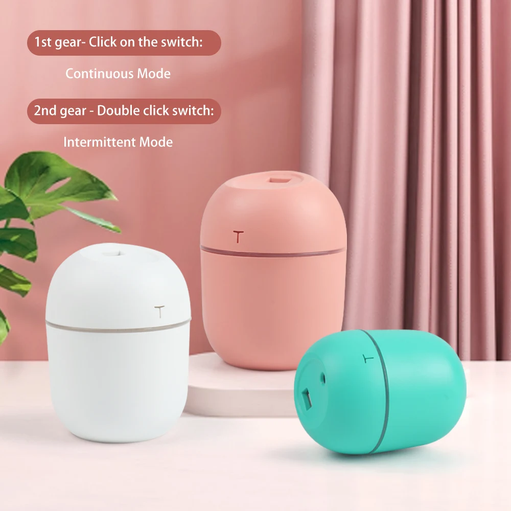 G02-0151  Factory Wholesale Portable Cute Cool Mist Personal Humidifier Mini 220ml Car Air Humidifier