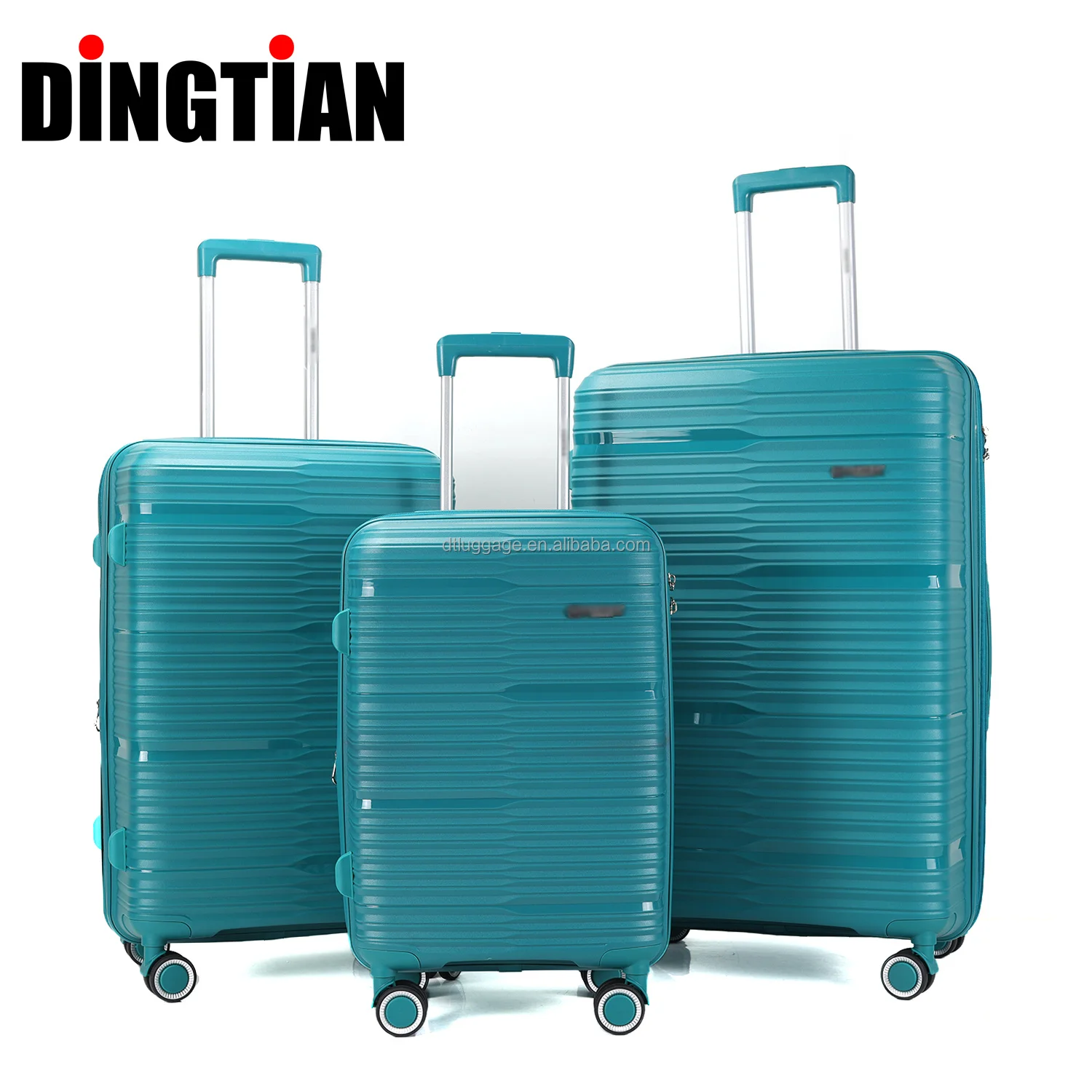 High Quality 20/24/28 Inch PP Travel Suitcase Best Price Hard Shell Carry-on Luggage Silent Wheels TSA Lock School Business Use