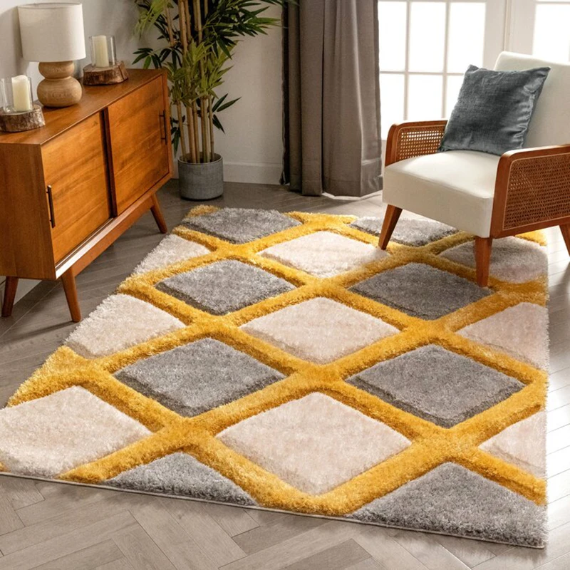 Rug Mat 3D Polyester Living Room Mat Shaggy Rug Carpet For Living Room