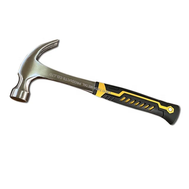 hammer factory wholesale claw hammer with whole metal handle one piece hammer