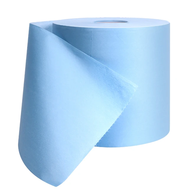 Heavy Duty Blue Industrial Cleaning Wipers Non-Woven Pulp+Polyester Wiping Cloth Industri Wipe Roll ReplaceKimberlyKIMTECH94166