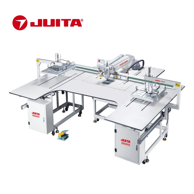 JUITA K9F-90AJWW CNC Industrial Pattern Sewing Machine Template Automatic Sewing Machine Double Screw Laser Automatic transfer