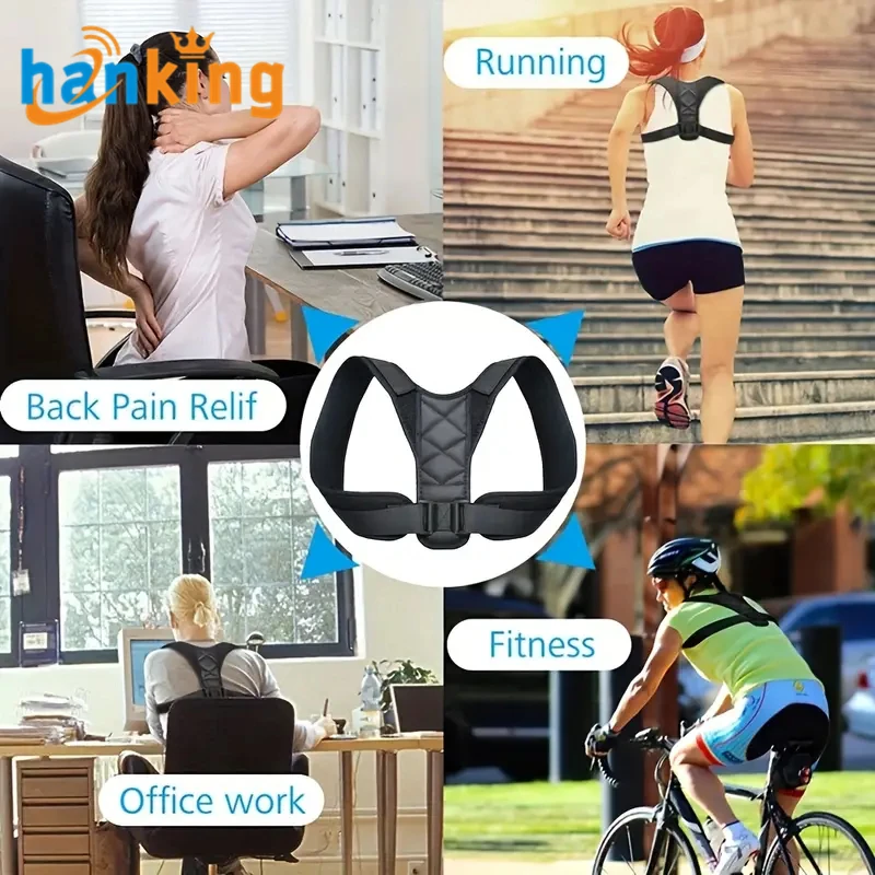 Unisex Size Up Posture Correction Belt Adjustable Clavicle Posture Corrector Men Women Upper Back Shoulder Lumbar Support Belt