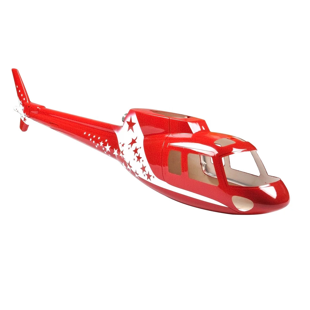 Fiberglass Helicopter Fuselage 500 size AS350 Ecureuil Airzermatt Toys RC Parts Plane
