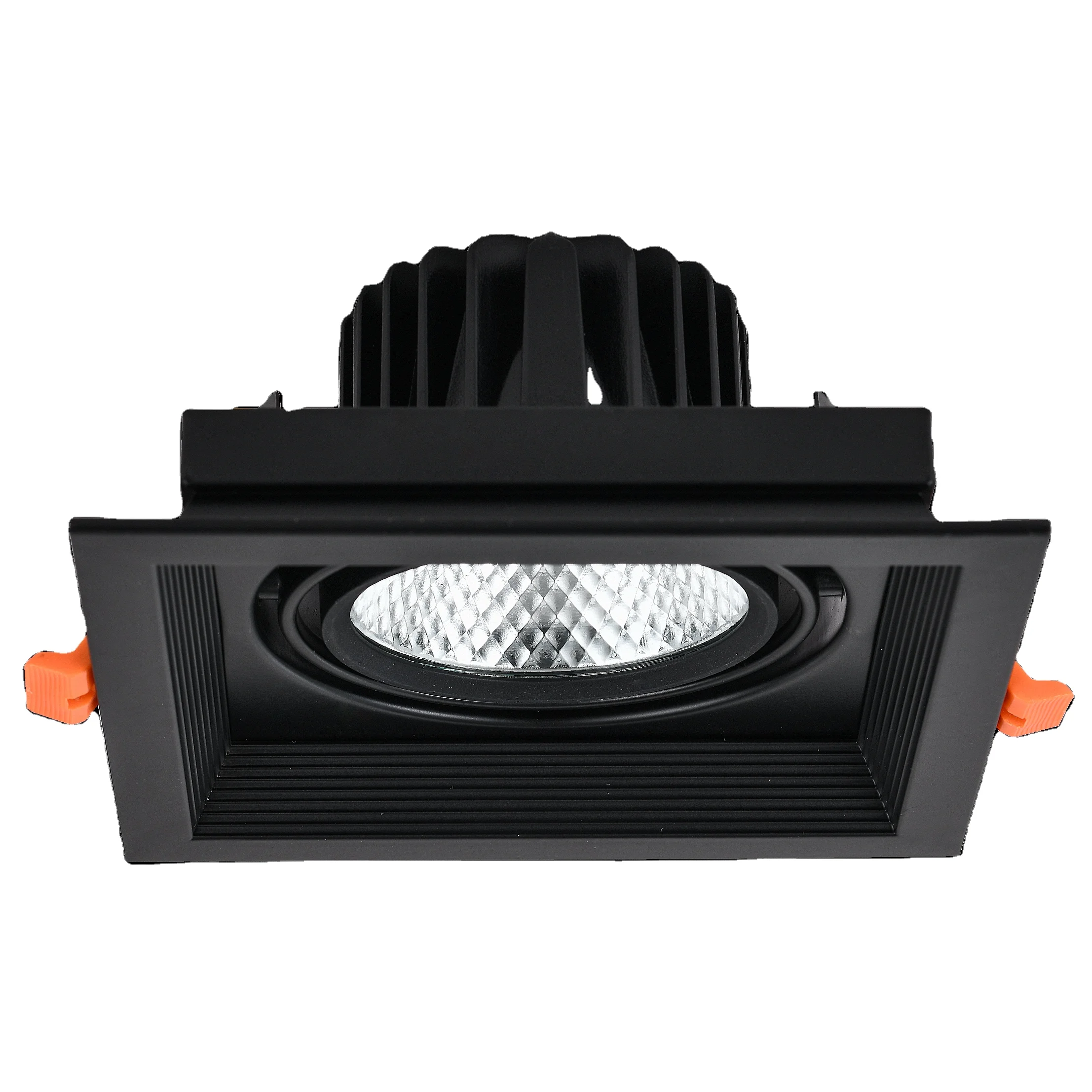 
Commercial Single Head Flush Mount Ceiling Lights AR90 LED COB Grille Light 1*20w Focus Light 