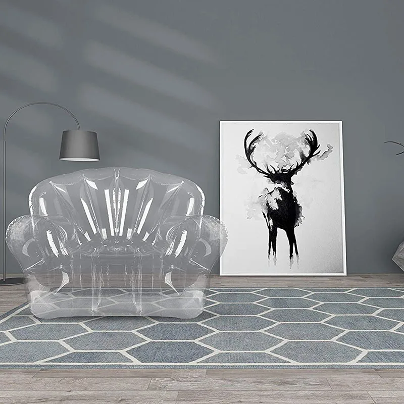 Inflatable Chair/Sofa Seat(Transparent Clear) for Kids, Teen Girls Room - Comfortable Indoor/Outdoor Furniture for Swimming Pool