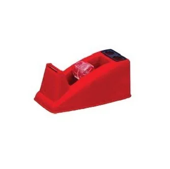China manufacturer manual tape cutter blue red plastic tape dispenser for office