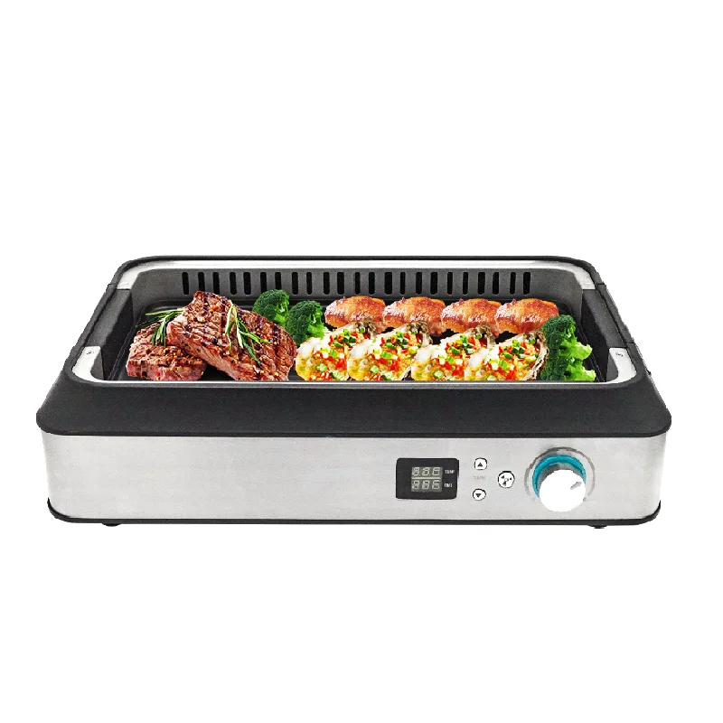 Best Quality Home Cooking Use Nonstick Removable Griddle Plate Korean Grill Table Smokeless Electric Barbecue Grill