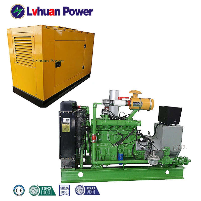 CE and ISO Approved Green Power 10-200kw  Biomass Generator Set