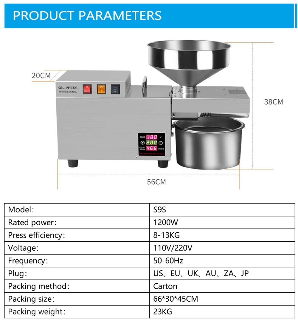 Automatic Mini Sunflower Seeds Peanut Oil Press Extraction Machine/ Oil Process Machine Oil Pressers