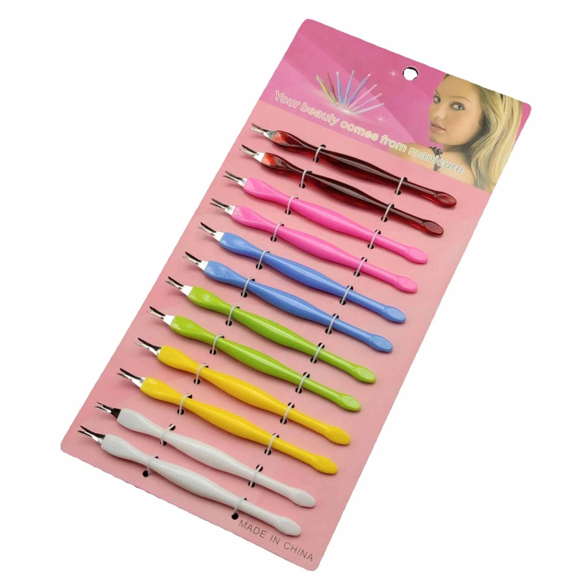 Hot Nail Cuticle Trimmer Kit Manicure Cuticle Remover Pedicure Dead Skin Fork for Salon and Family Use