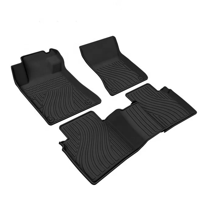 Car Interior Accessories 3D Floor Mats All Weather Durable Odorless TPE Floor Carpet Liner For Nissan Altima Almera