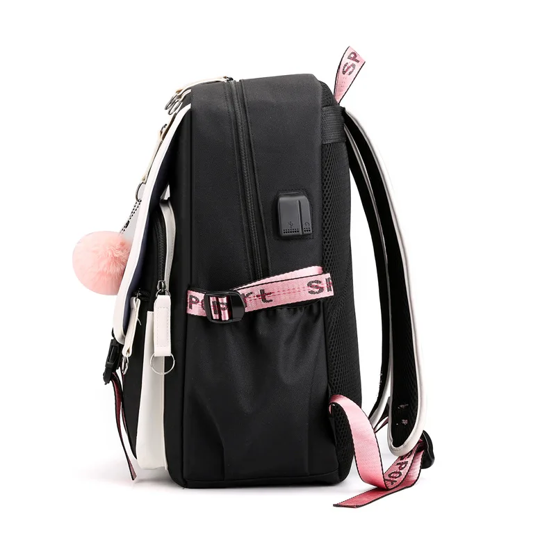 New noctilucence USB rechargeable school backpack student backpack laptop backpacks fashion bag