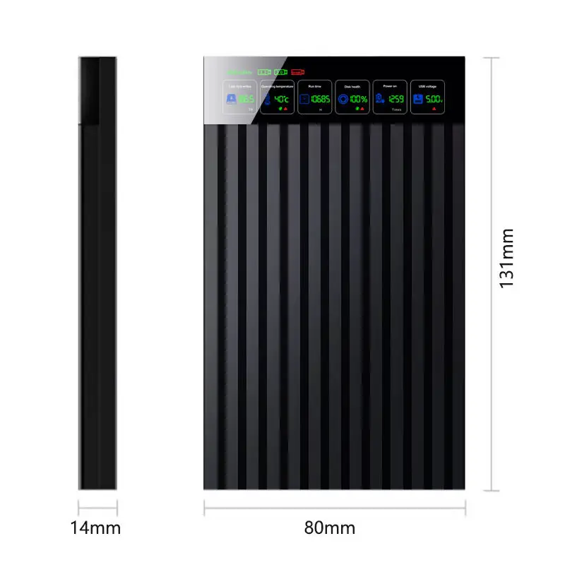 Изготовленный на заказ корпус 6 ТБ HDD USB 3,2 Type-C 2,5 дюймов SATA Корпус внешнего жесткого диска