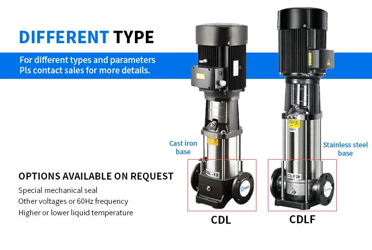 Aikon CDL Series New Arrival Factory Direct Supply Hot Sale Lift Range 6 305 Stainless Steel Centrifugal Water Pump