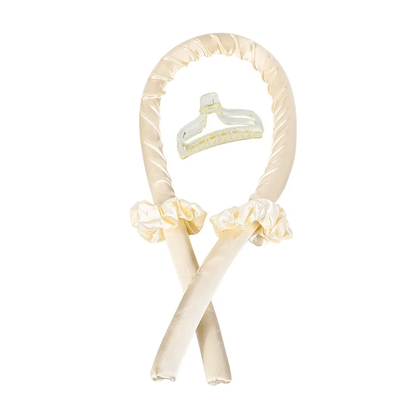 Saiyii Customized Logo Heatless Hair Curler Women No Heat Sleeping Curling Rod Headband Heatless Curls