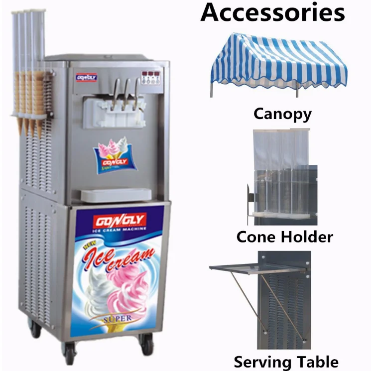 factory supply snack vending softy machine making ice cream soft machine