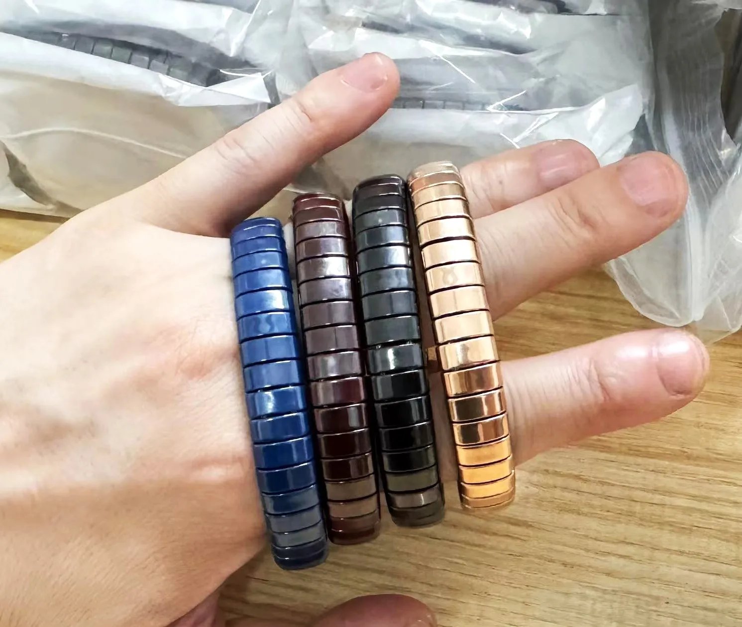 BMZ 2023 New coming luxurious quality ceramic bracelet man jewelry with 10mm beads