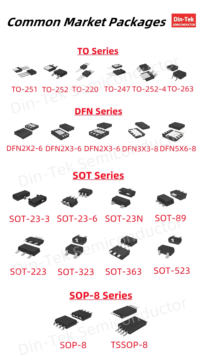 Din-Tek оригинальный МОП-транзистор 650 в 1200 Силовые транзисторы Sic Mosfet