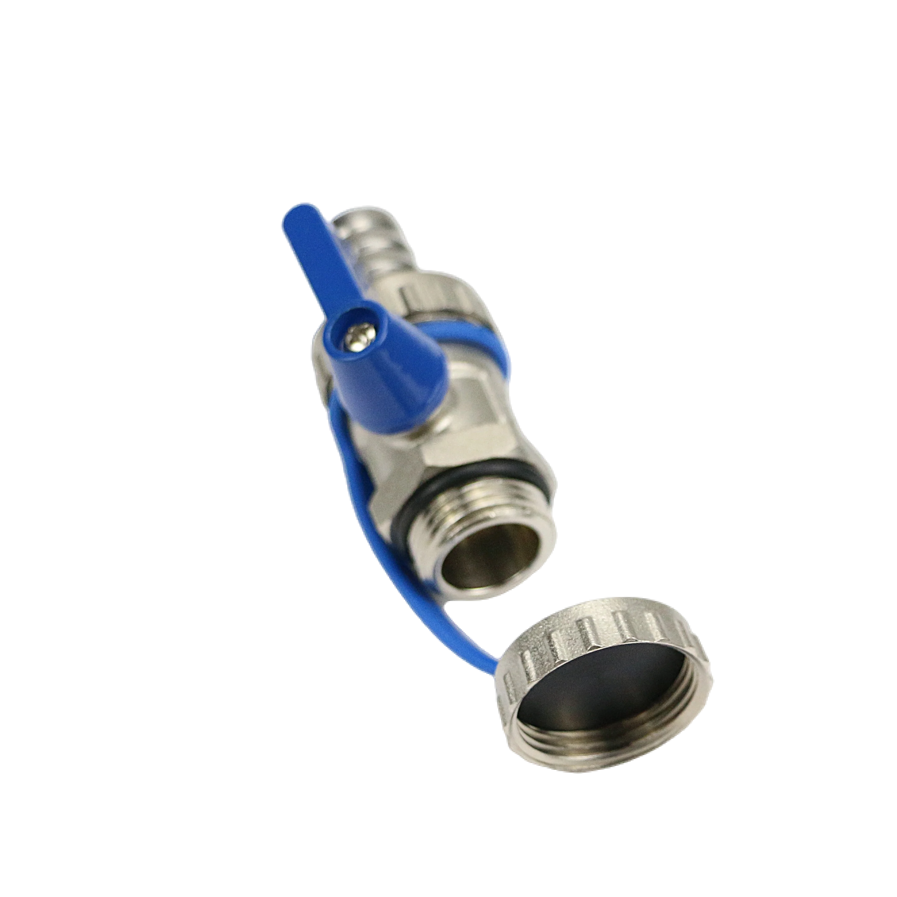 Factory 1/2 Pressure Relief Brass Water Drain Valve with Cap For Underfloor Heating System