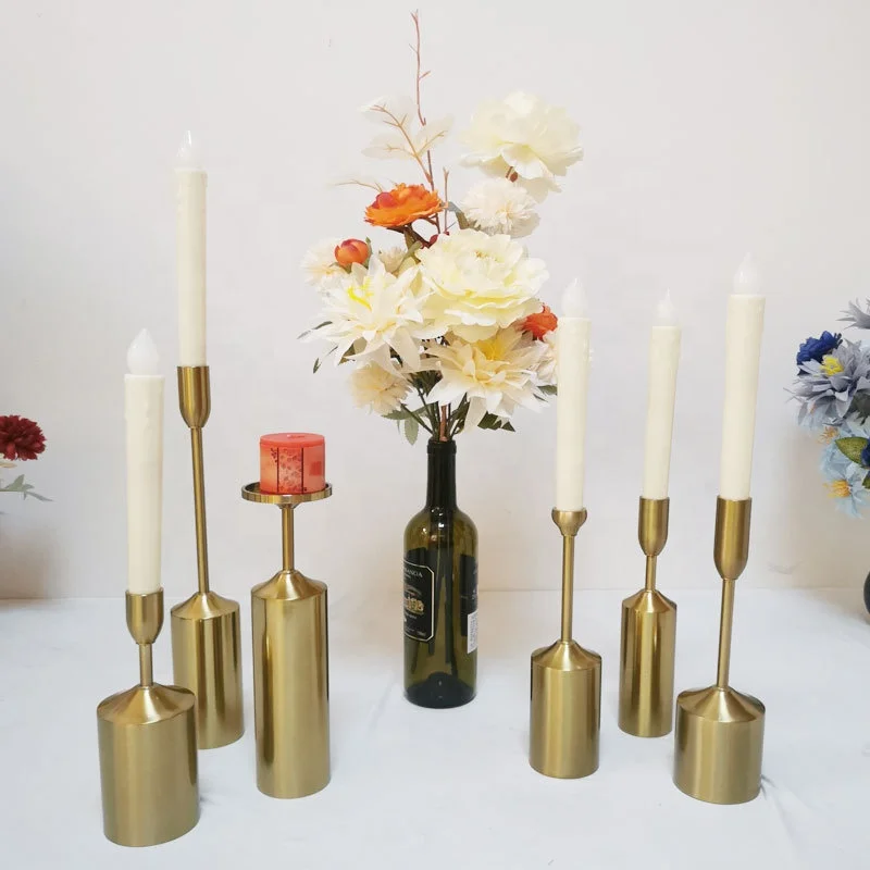 Ourwarm Centros De Mesa Small Candlestick Candle Holder Centre De Table Wedding Candelabra Centerpieces