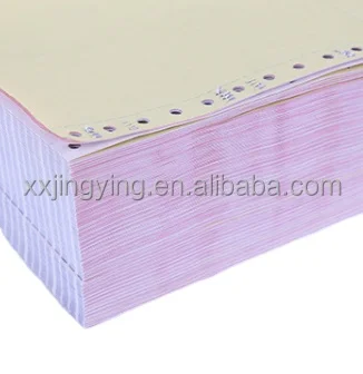 High Quality Carbon Free Self-copy NCR Carbonless Continuous Paper for commercial invoice printing