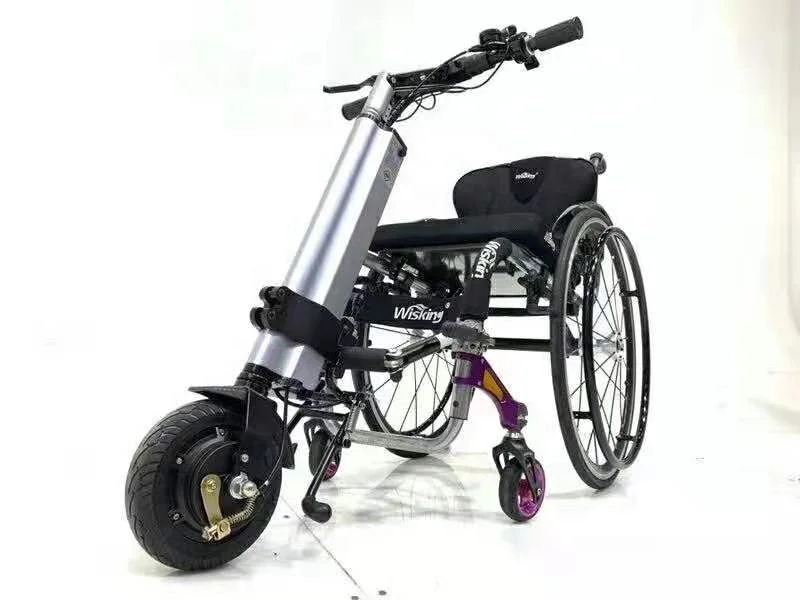 Wisking Q6 Electric Handcycle for Manual Wheelchair Smart Driven with Brushless Motor Wheelchair Trailer Q6 Walker & Rollator
