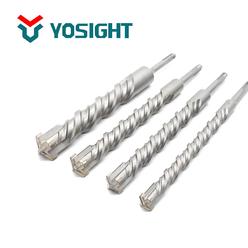5-52mm Cross Tipped SDS PLUS Shank double flute  Concrete Hammer Drill bit for Wall Drilling